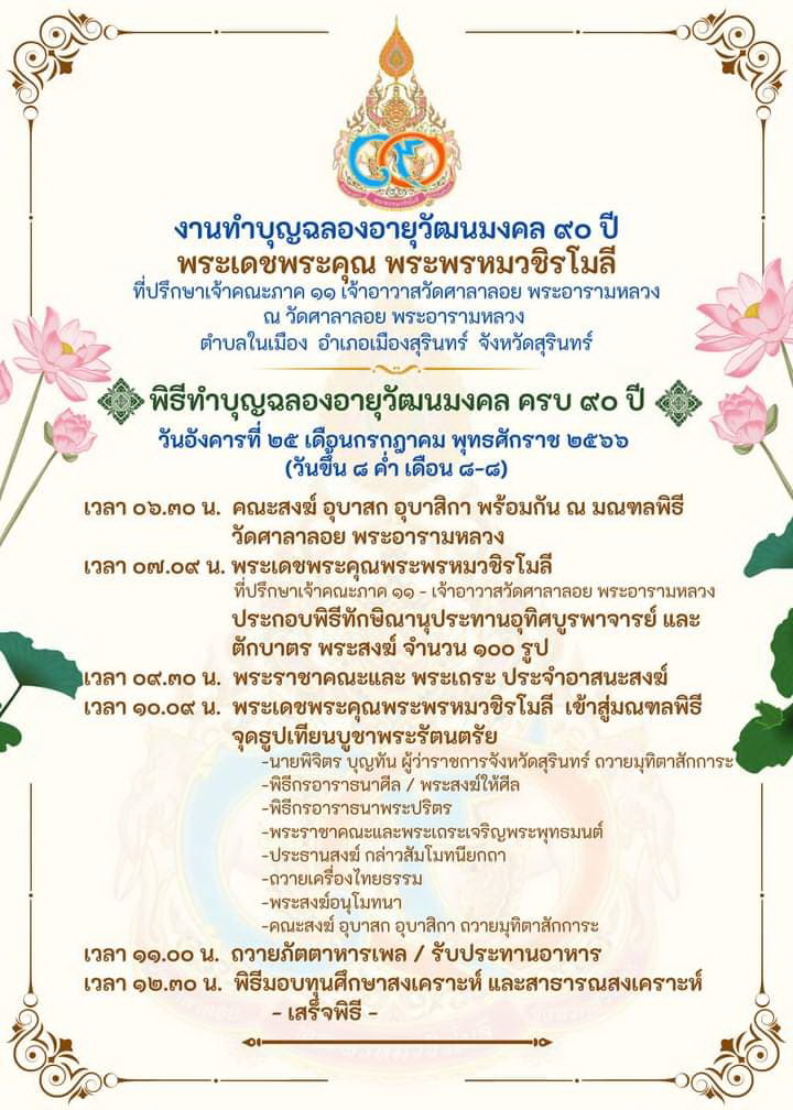 25ก.ค.66 ฉลองพระพรหม